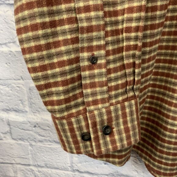 LL Bean‎ Men Long Sleeve Multicolor Check Flannel Button Shirt XL X-Large TALL - Picture 3 of 7